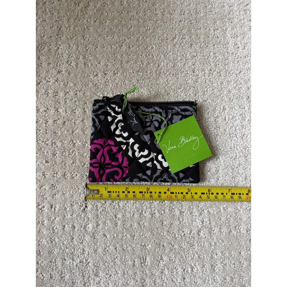 Vera Bradley Coin Purse Womens OS Canterbury Magenta NWT Quilted Floral Pouch